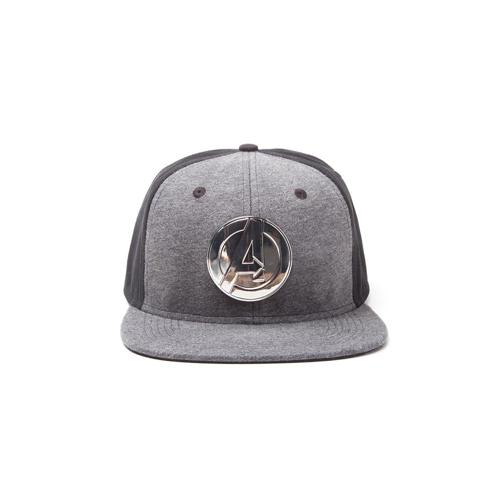 Marvel The Avengers - Logo Casquette Snapback - Gris/Noir
